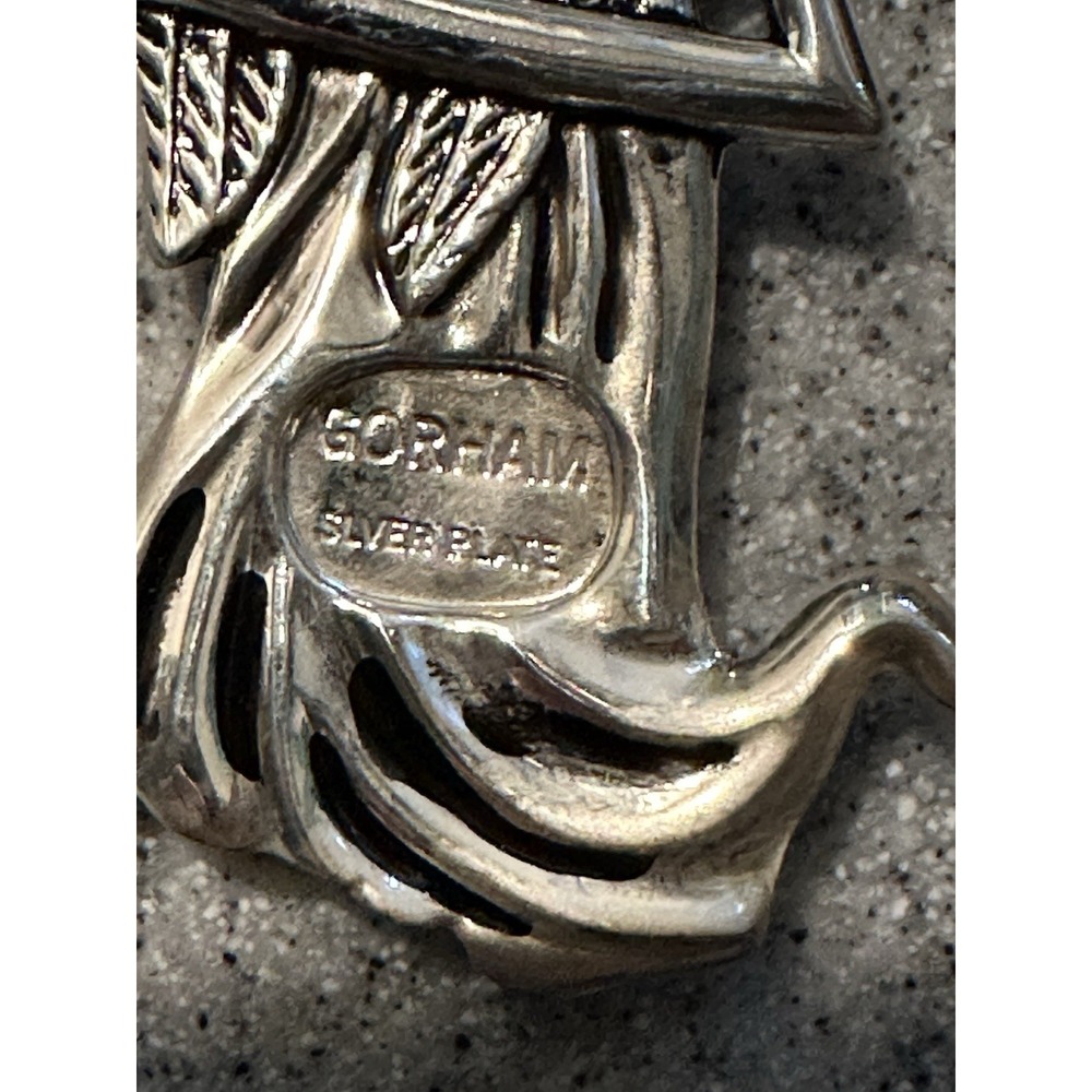 Lot Of 3 Gorham Christmas Angels Silver Plated Peace Love Hope  3"‎ Heart Shaped - Picture 9 of 14